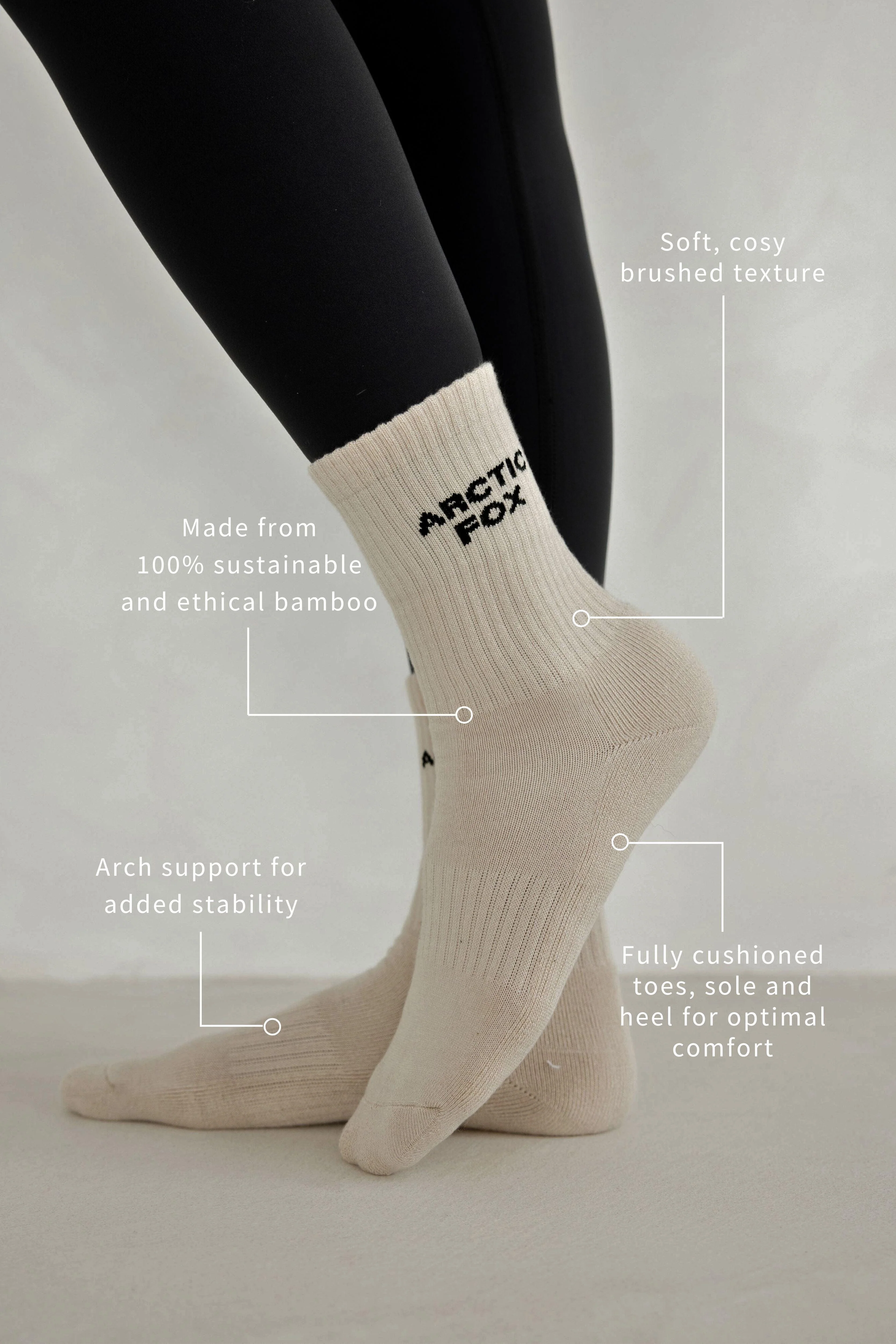 Sporty Socks - Off White - Image 10