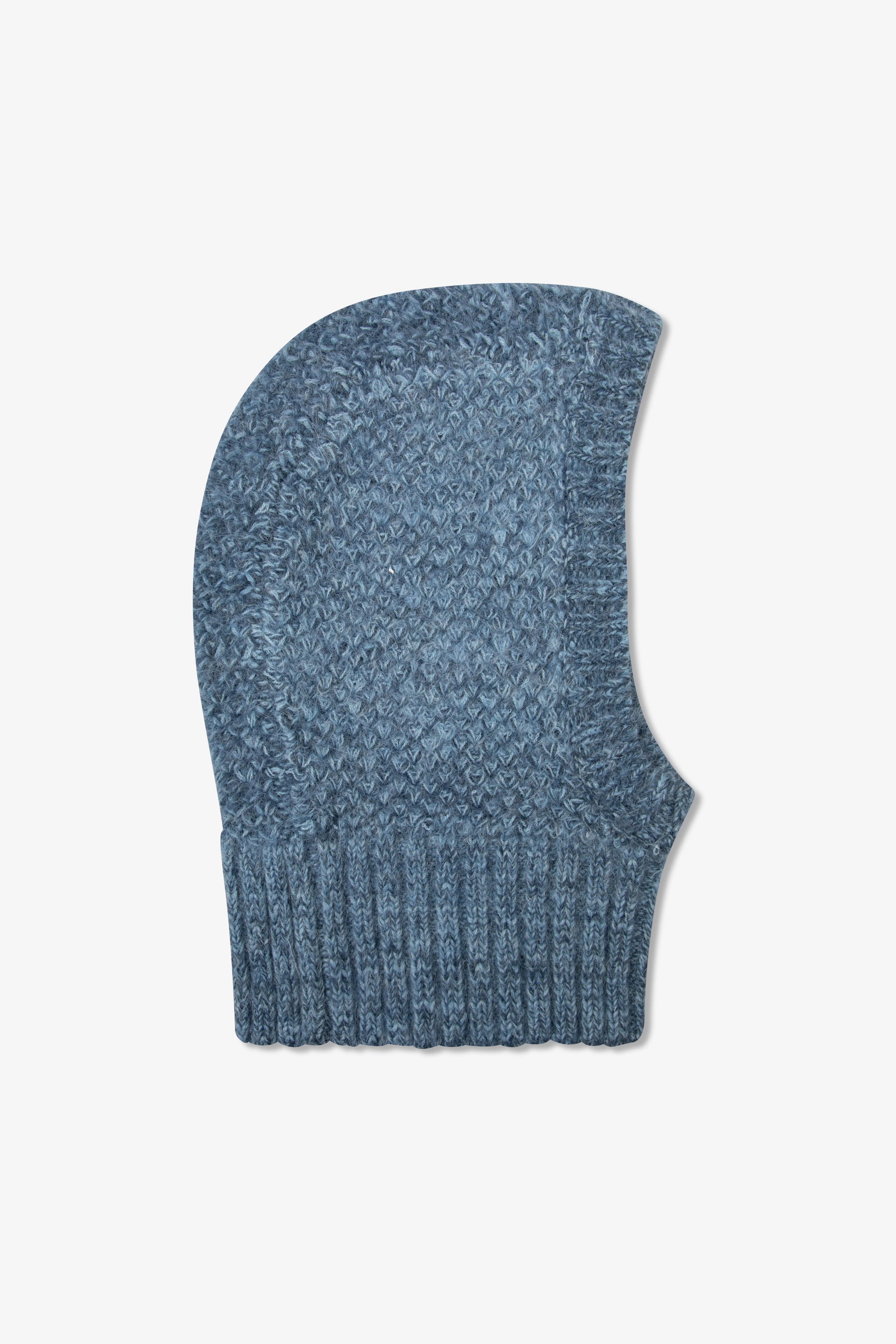 The Alpaca Balaclava Fitted Hood - Glacial Lake Blue - Image 11