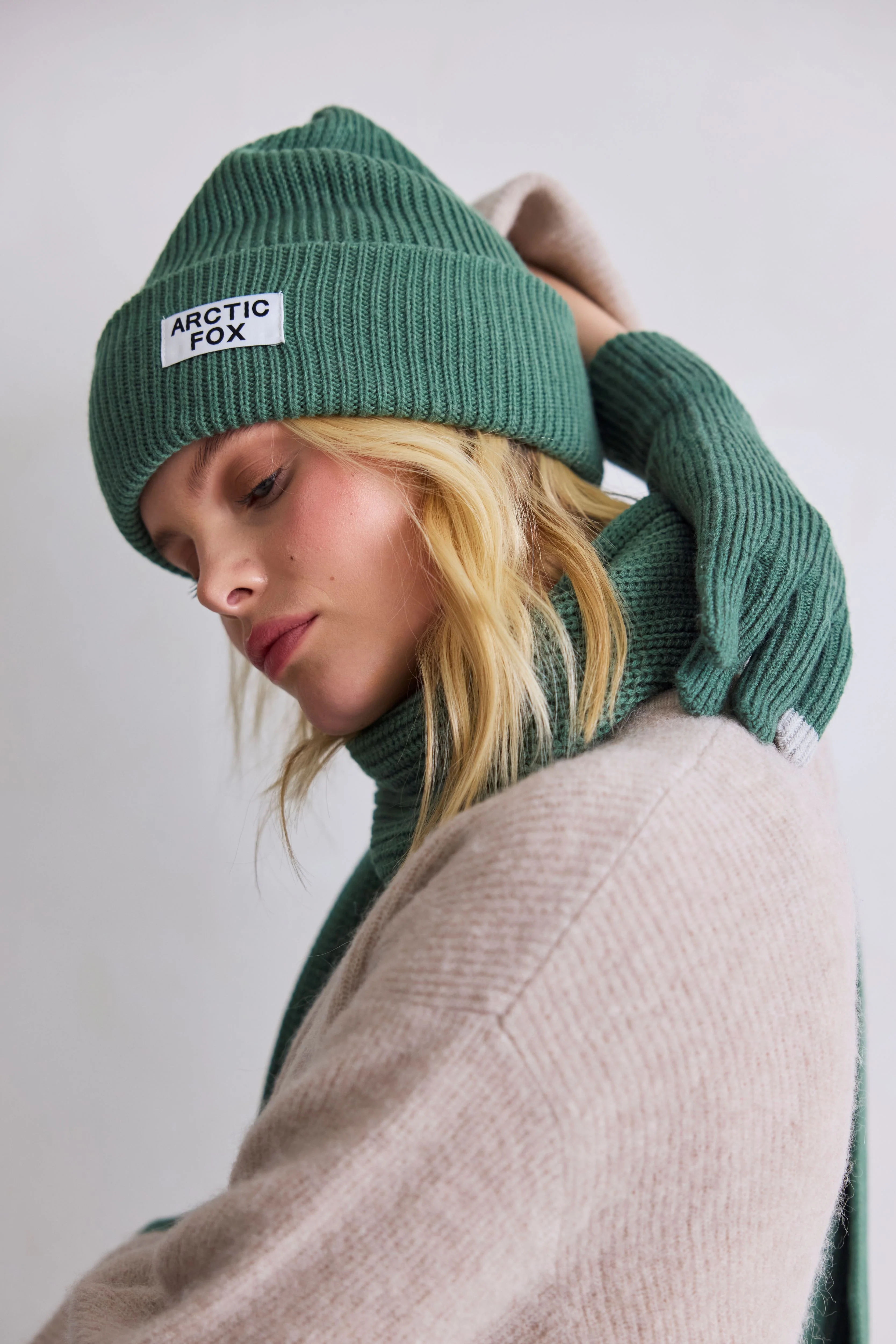 The Recycled Bottle Beanie - Forest Fern - Image 4