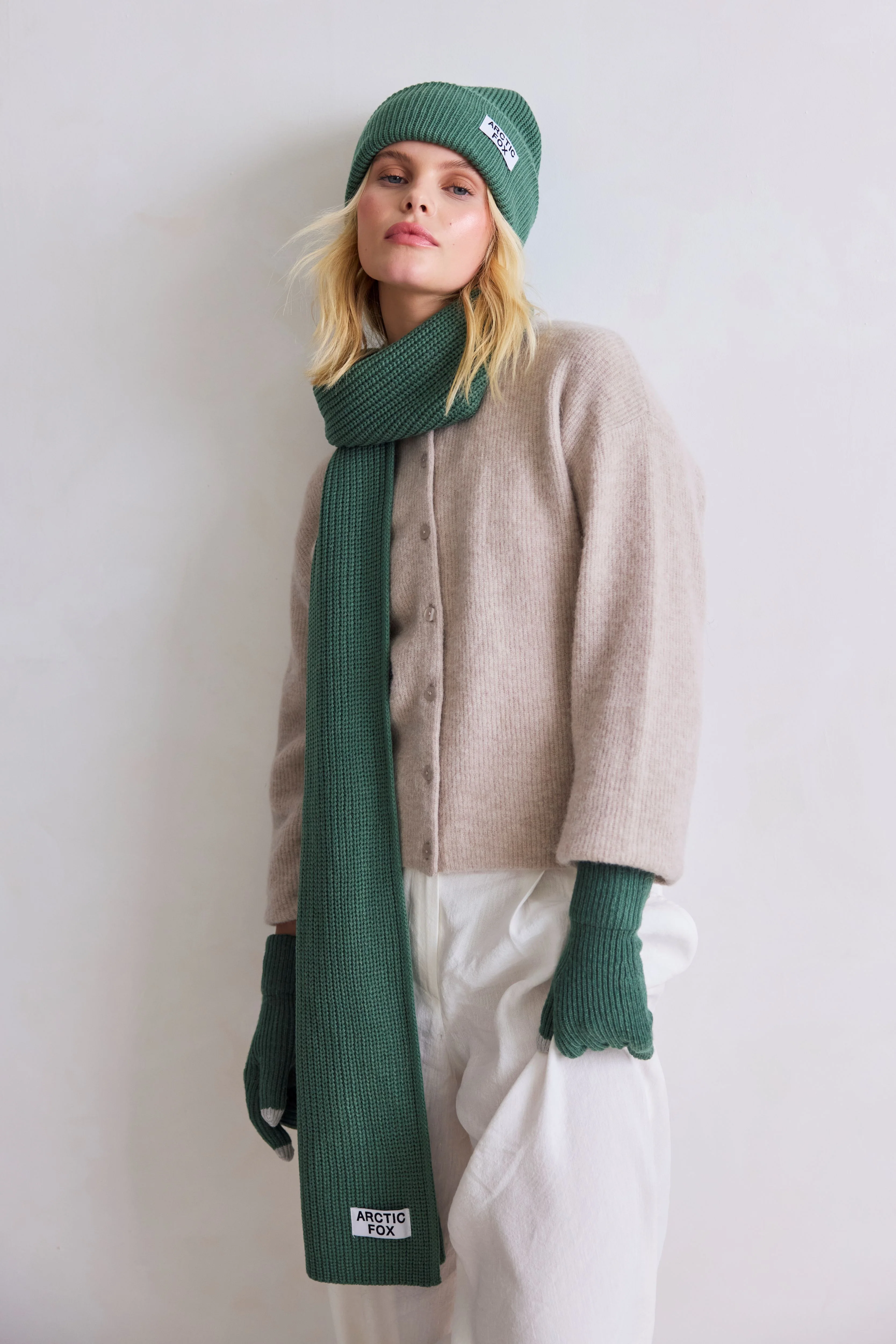 The Recycled Bottle Beanie - Forest Fern - Image 5