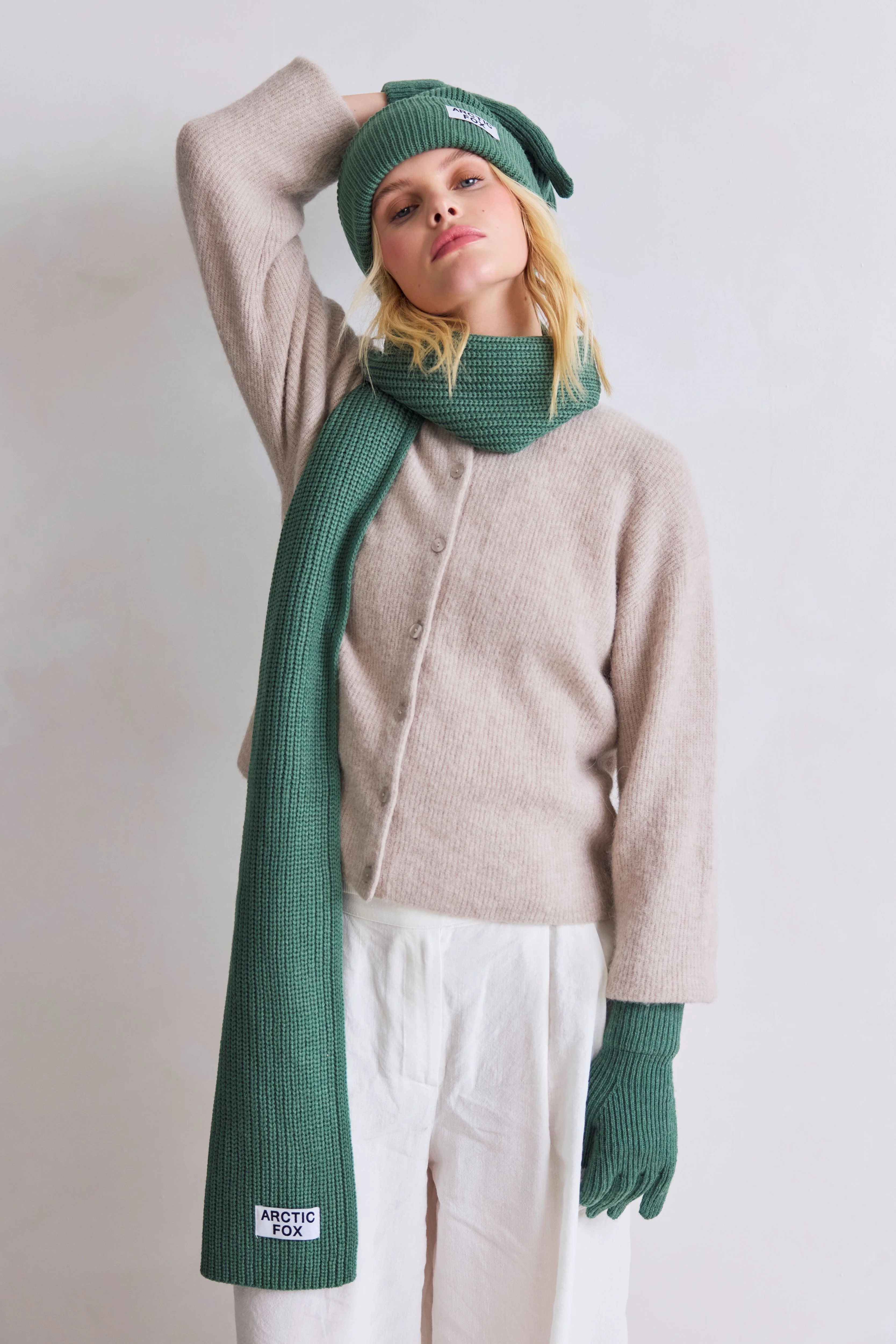 The Recycled Bottle Beanie - Forest Fern - Image 6