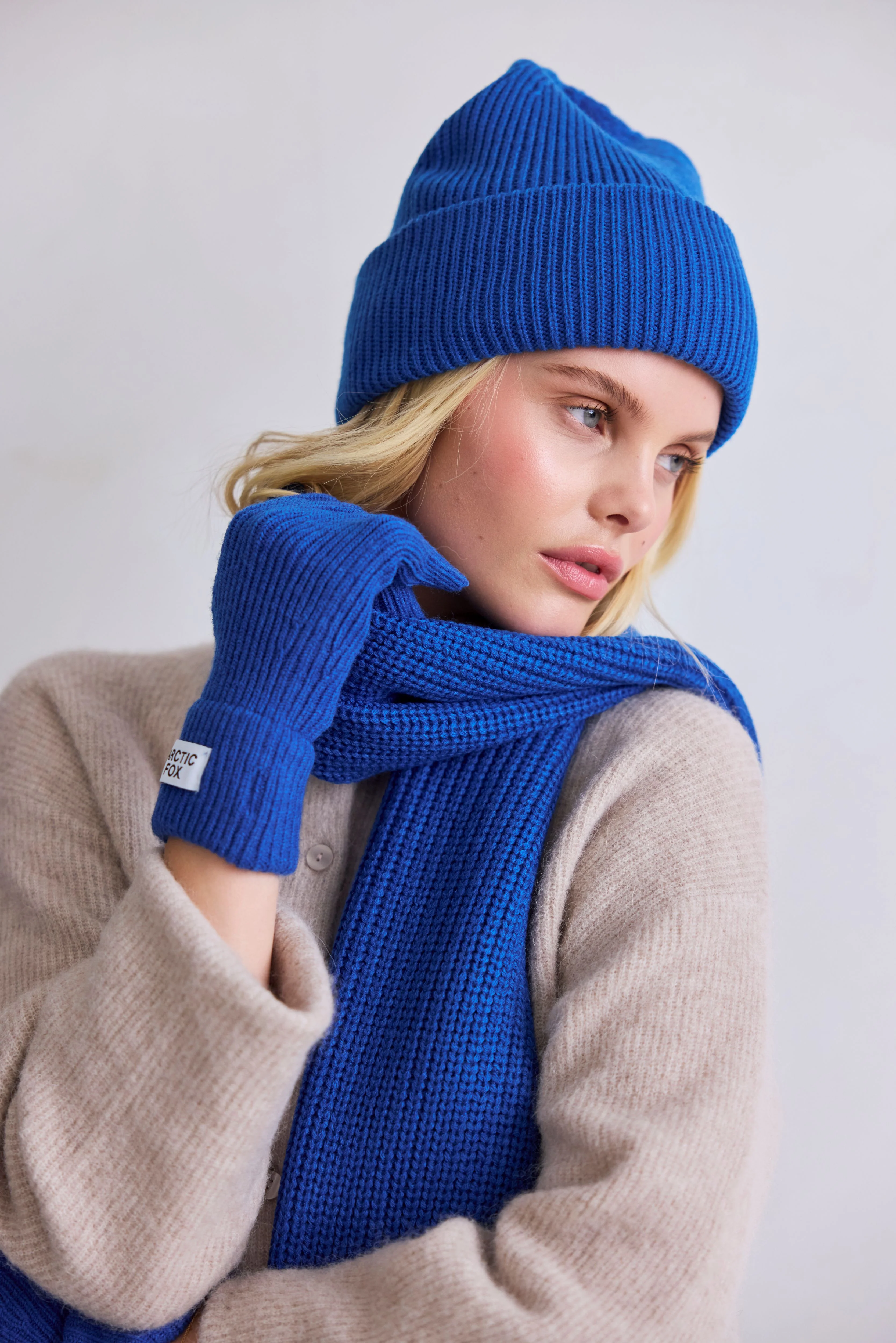 The Recycled Bottle Beanie - Ocean Blue - Image 4