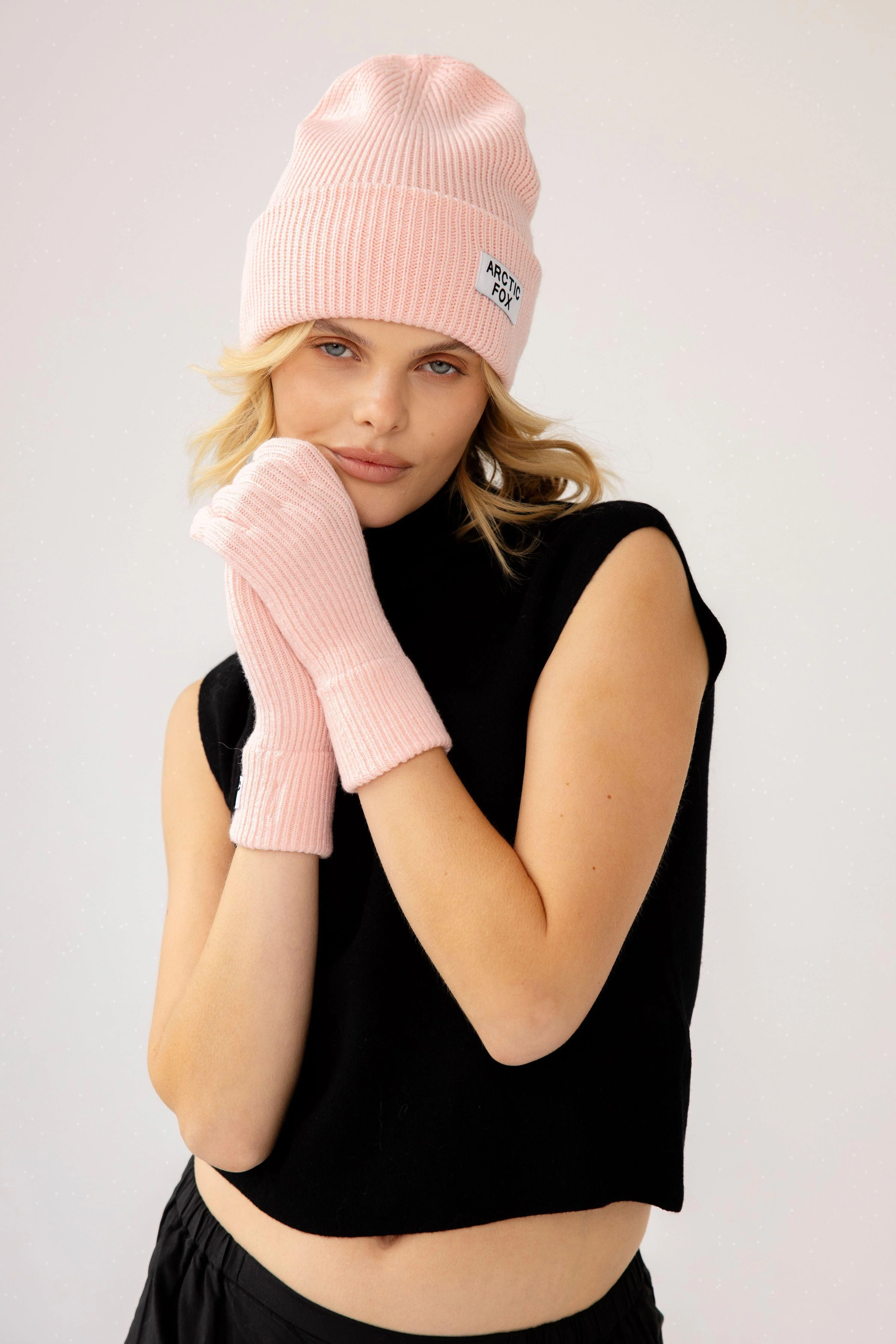 The Recycled Bottle Beanie - Pastel Pink - Image 3