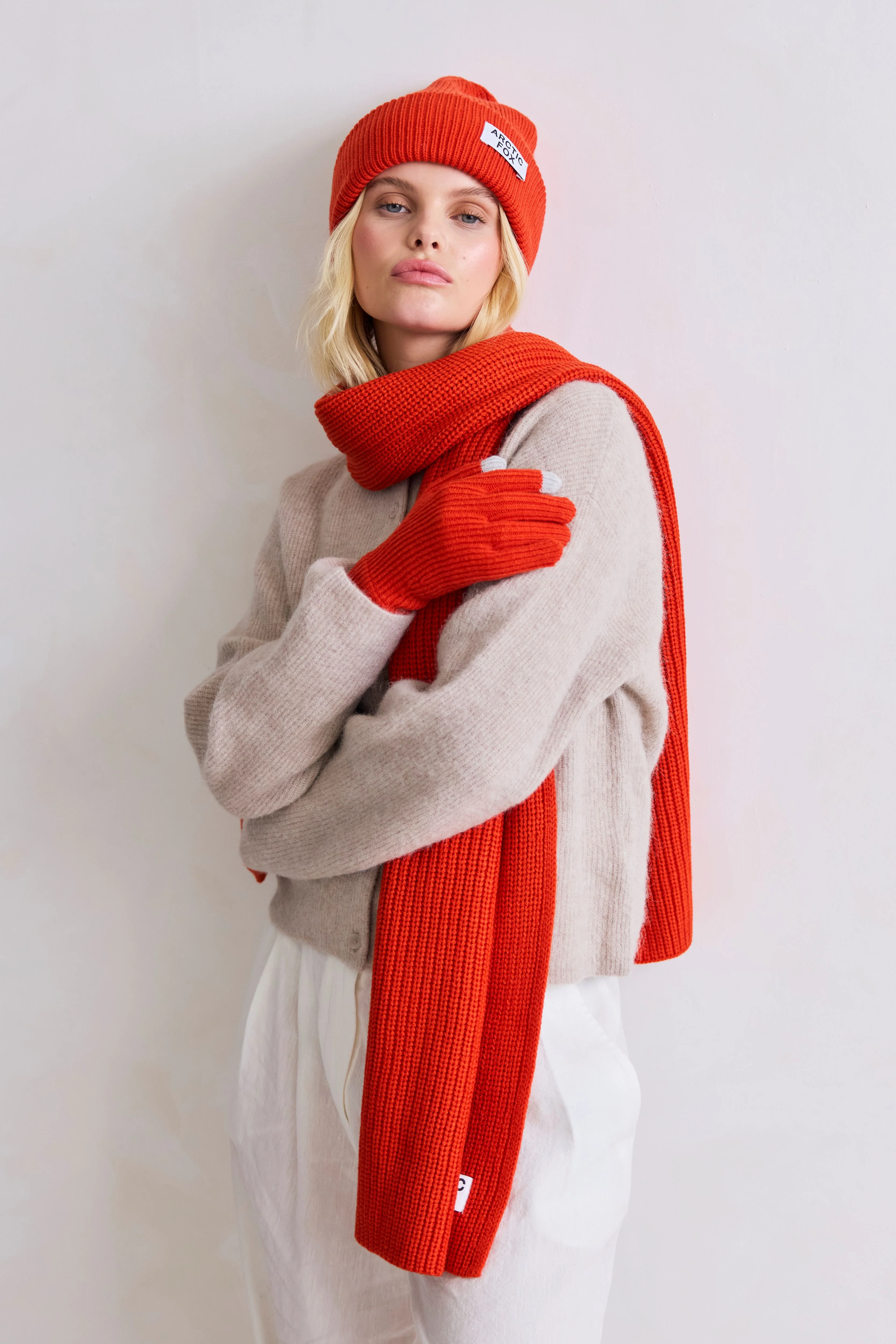 The Recycled Bottle Beanie - Sunkissed Coral - Image 4