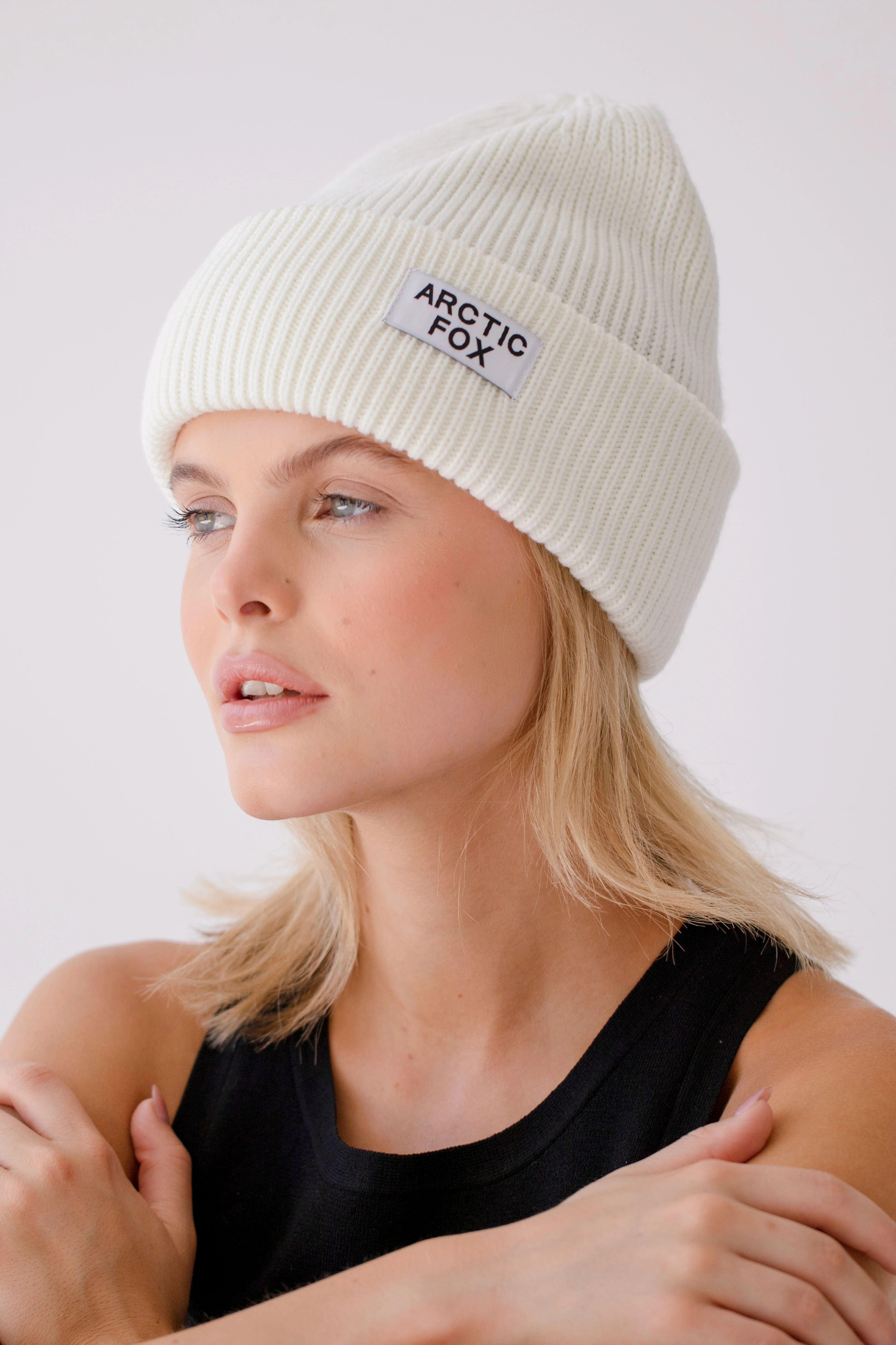 The Recycled Bottle Beanie - Winter White - Image 6