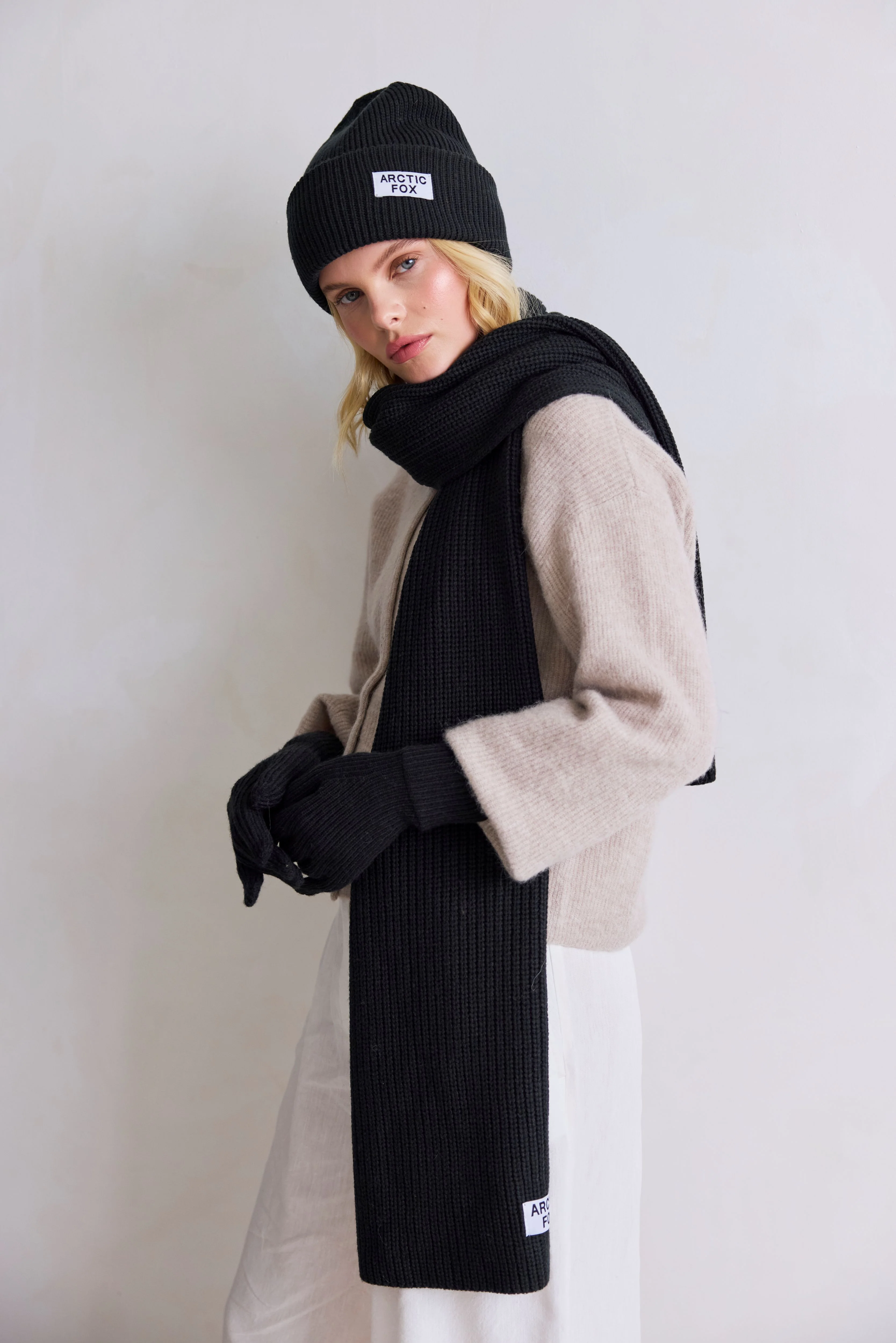 The Recycled Bottle Scarf - Black Onyx - Image 3