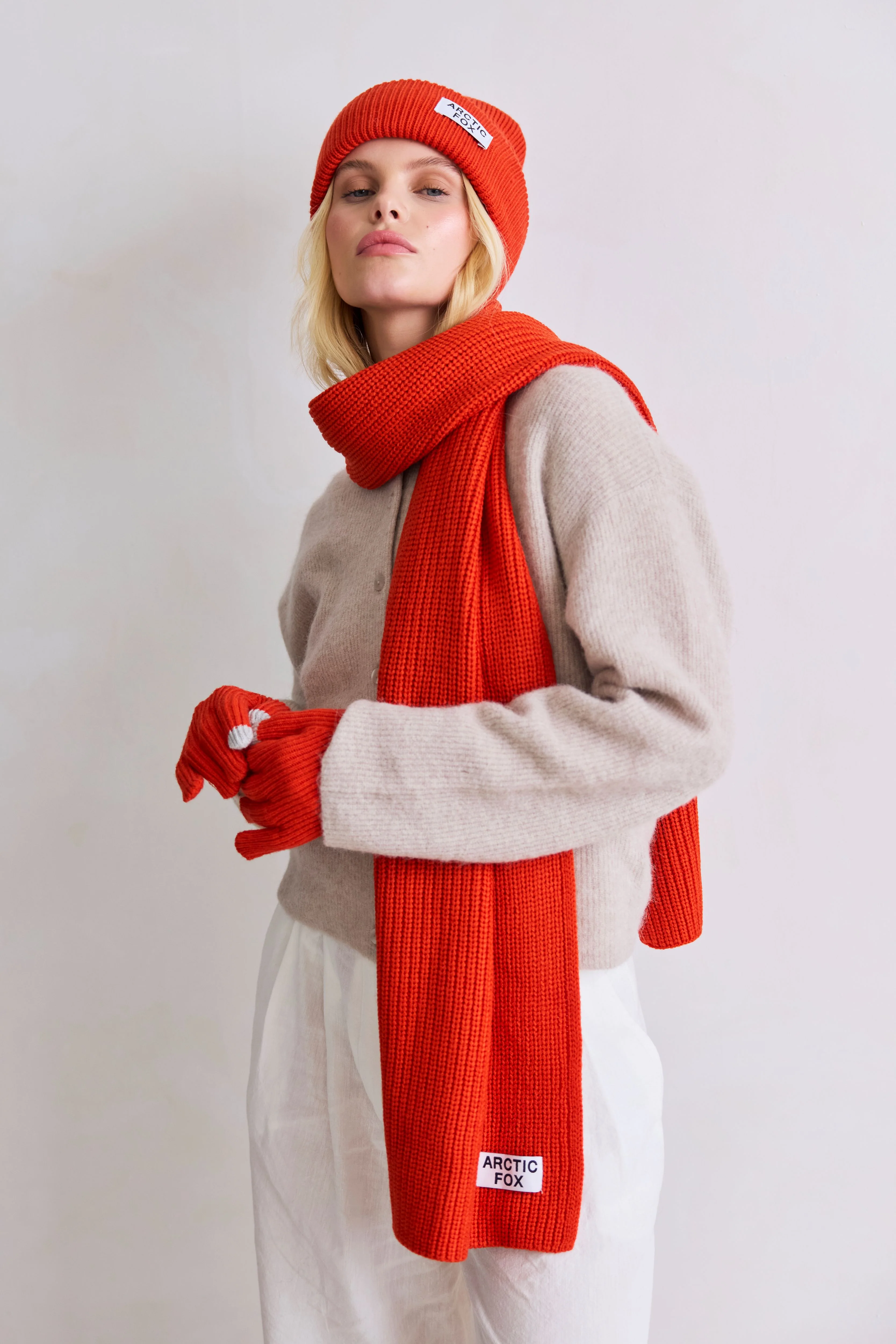 The Recycled Bottle Scarf - Sunkissed Coral - Image 4