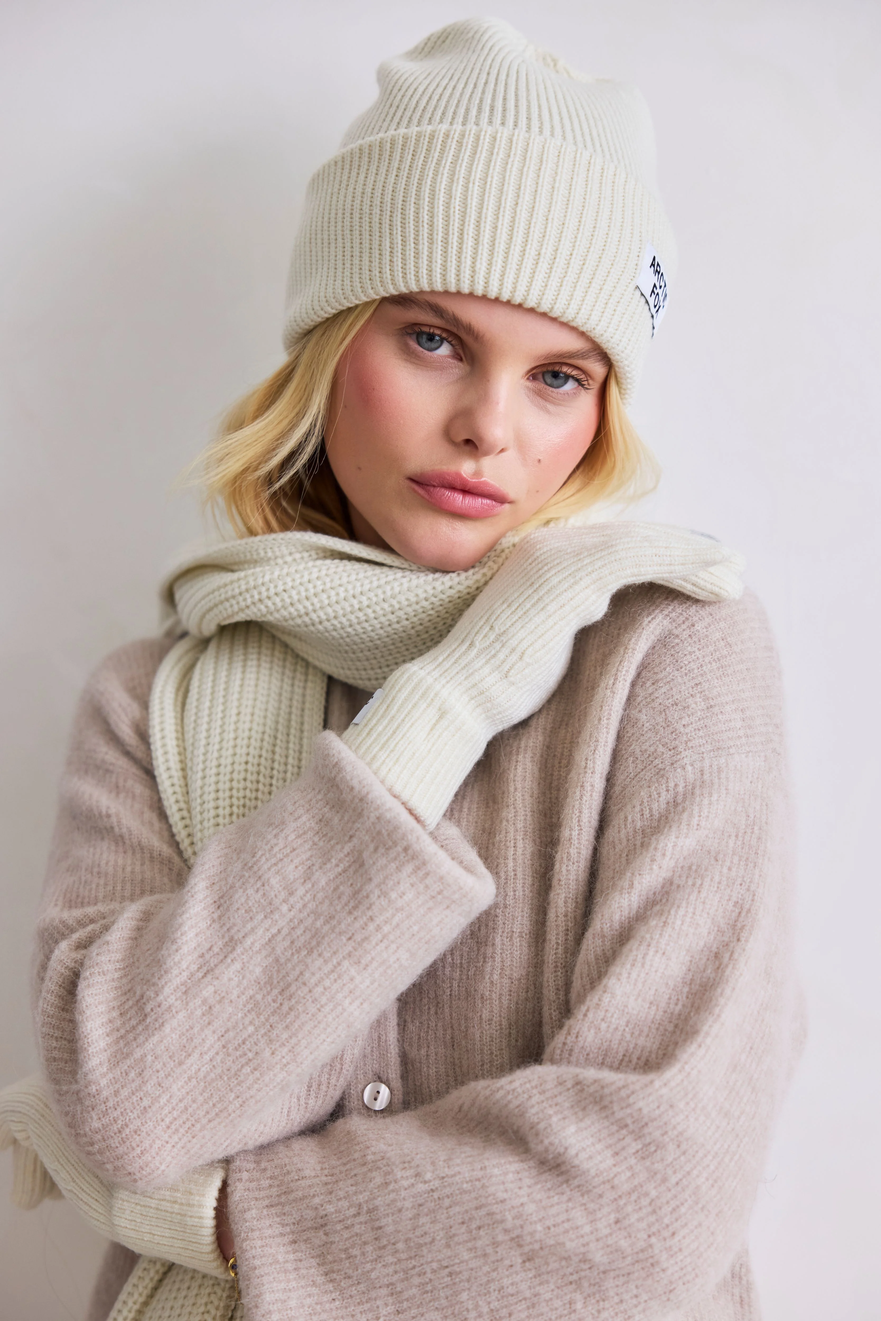 The Recycled Bottle Scarf - Winter White - Image 5