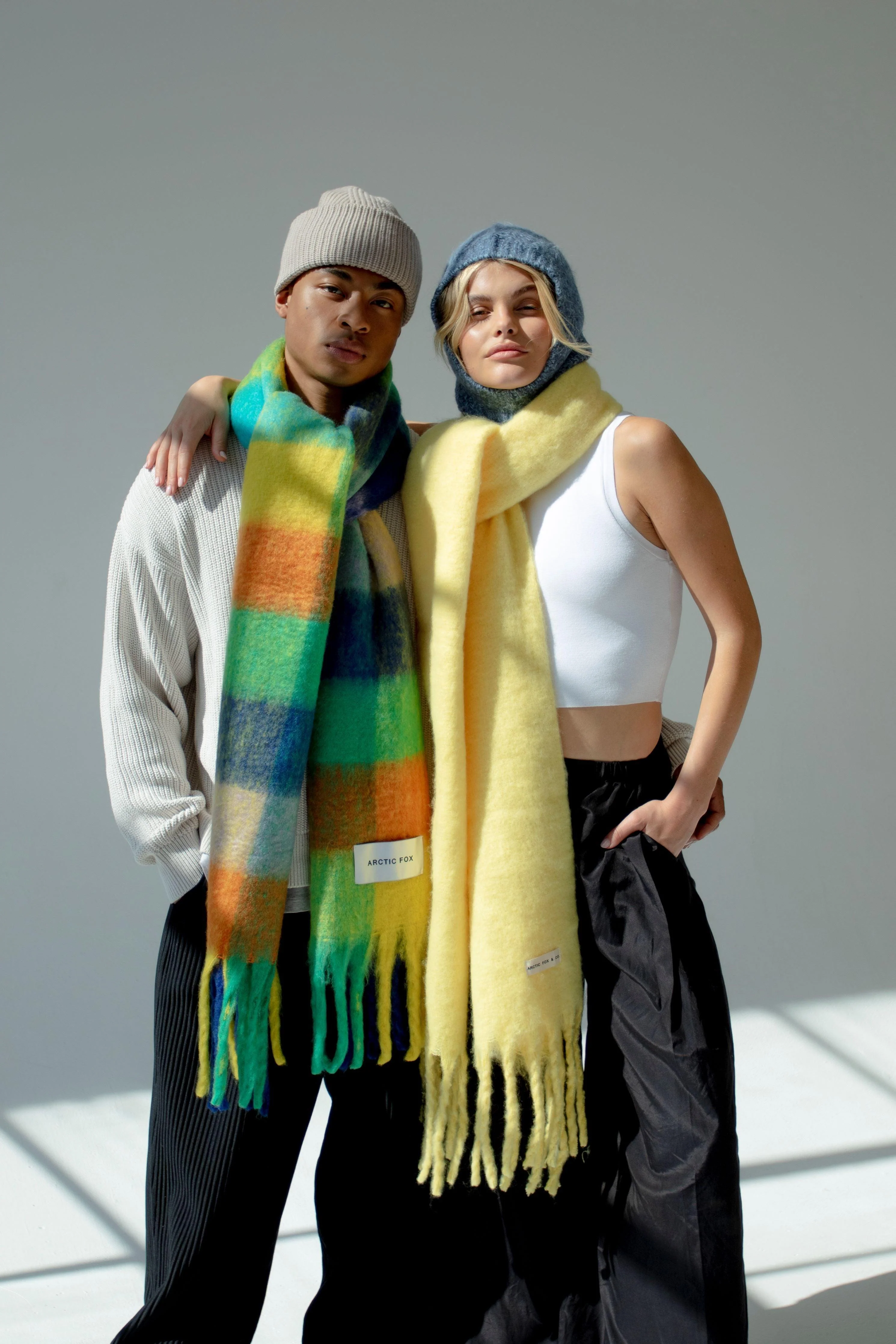 The Reykjavik Check Scarf - Nordic Skies - Image 6