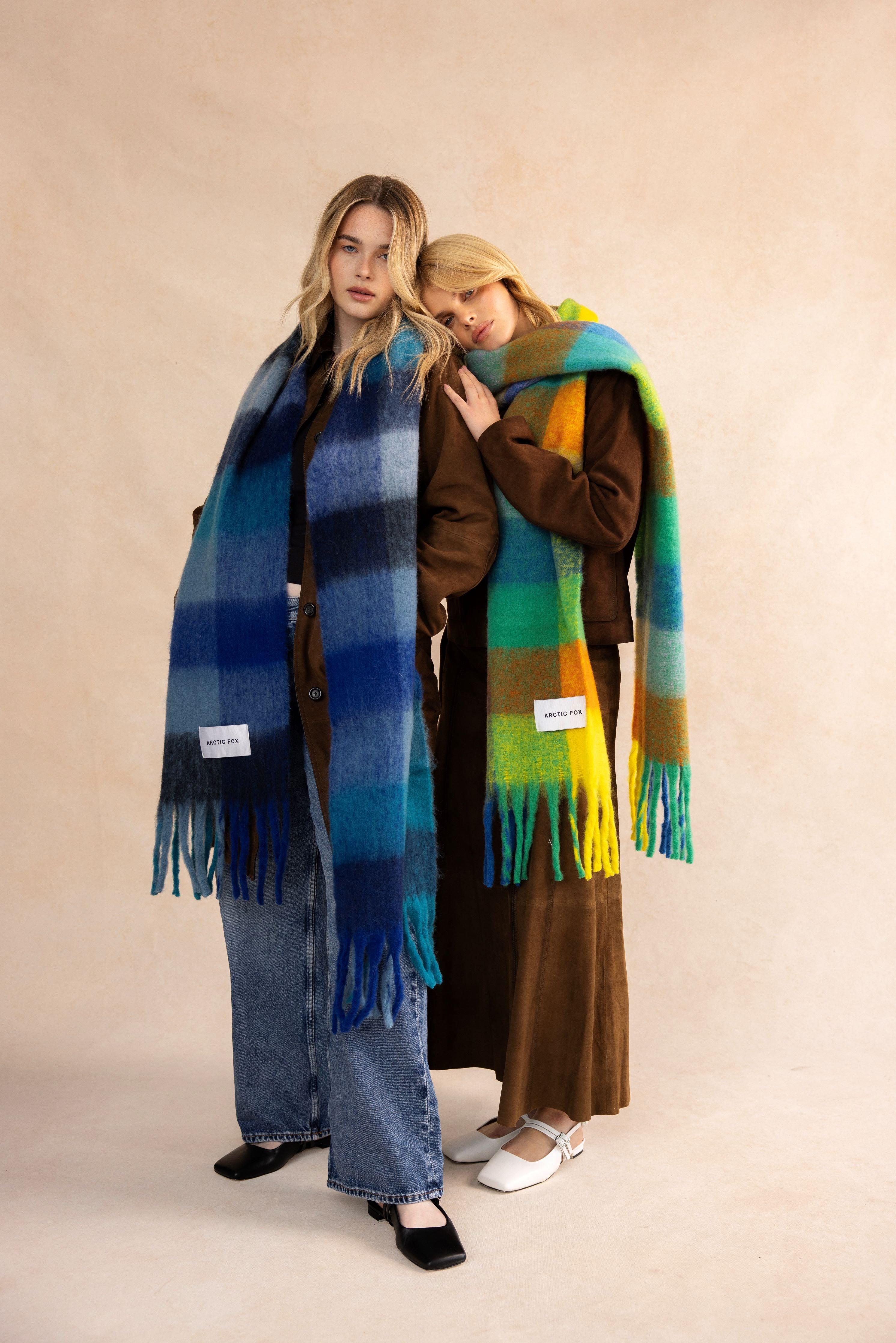 The Reykjavik Check Scarf - Nordic Skies - Image 7