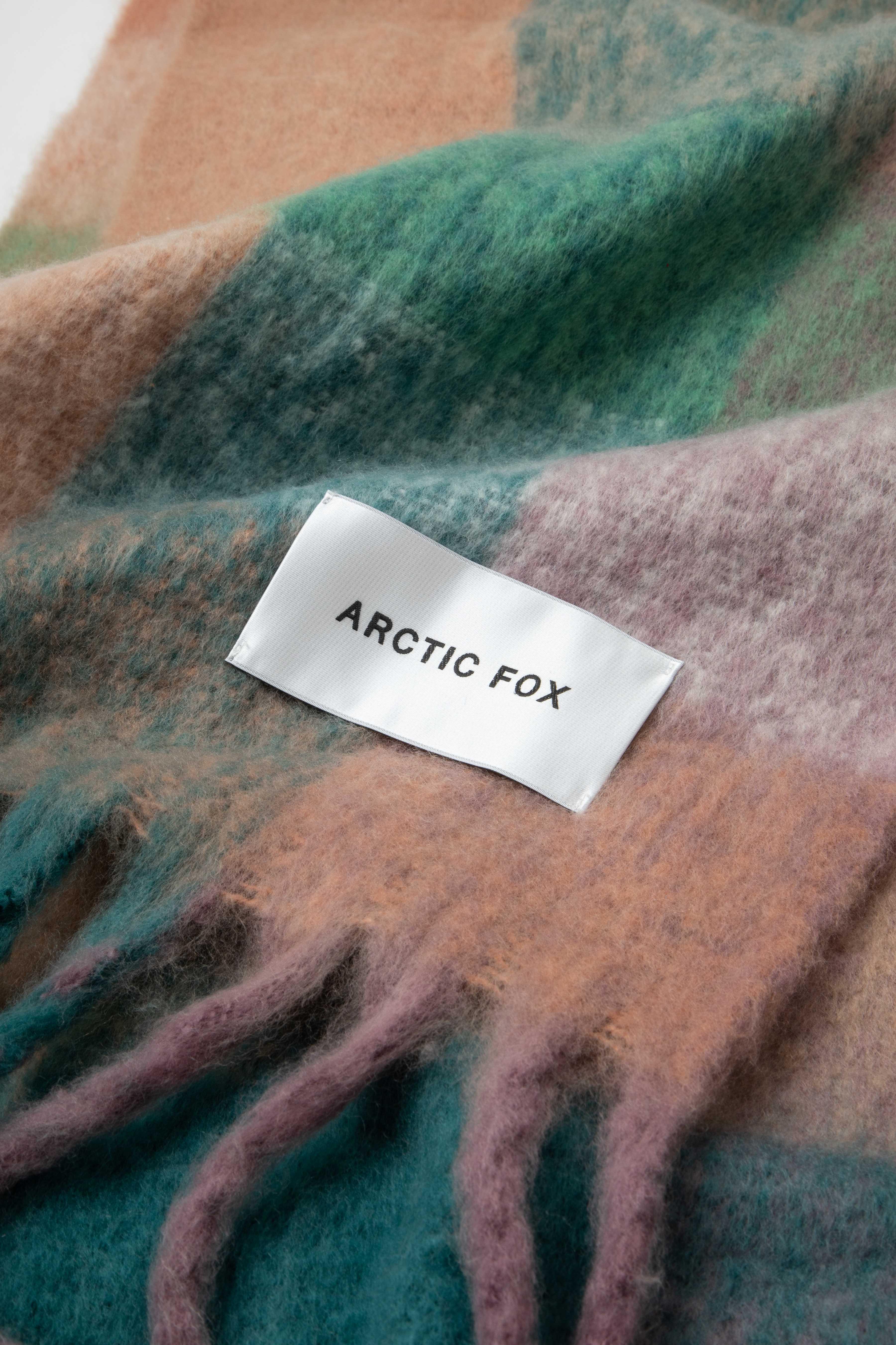 The Reykjavik Check Scarf - Dusky Lilac - Image 10