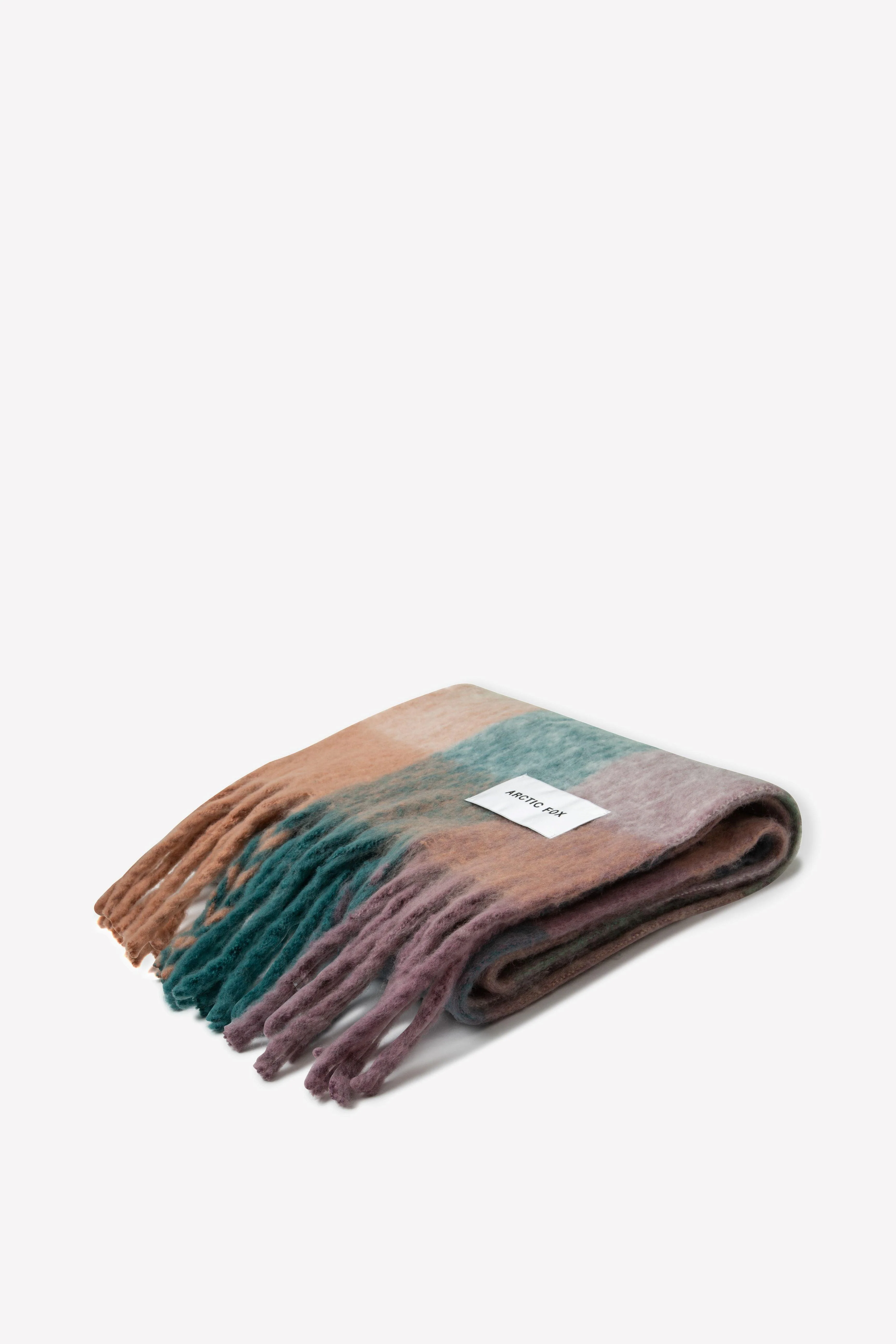 The Reykjavik Check Scarf - Dusky Lilac - Image 9