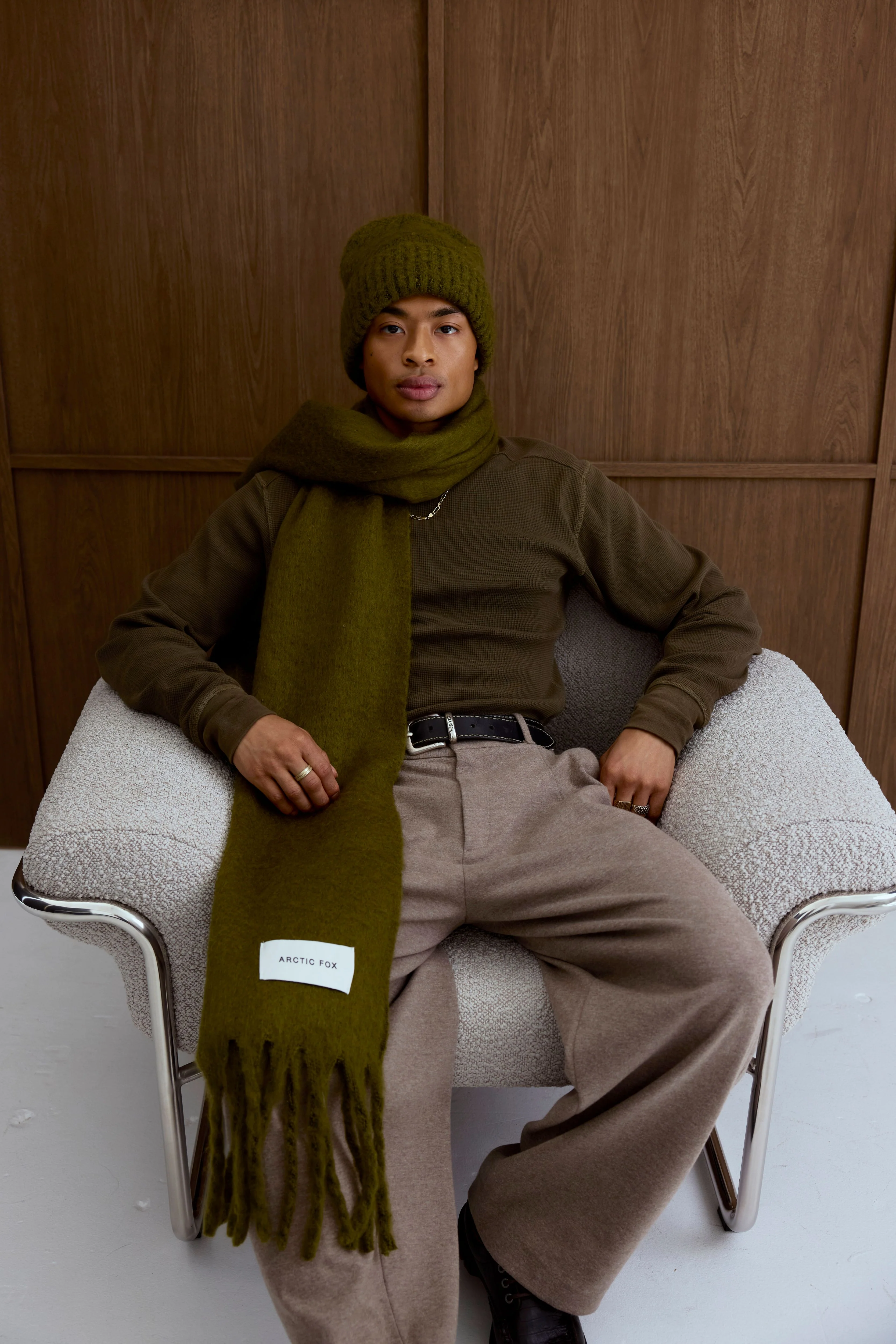 The Reykjavik Scarf - Sea Kelp Green - Image 15