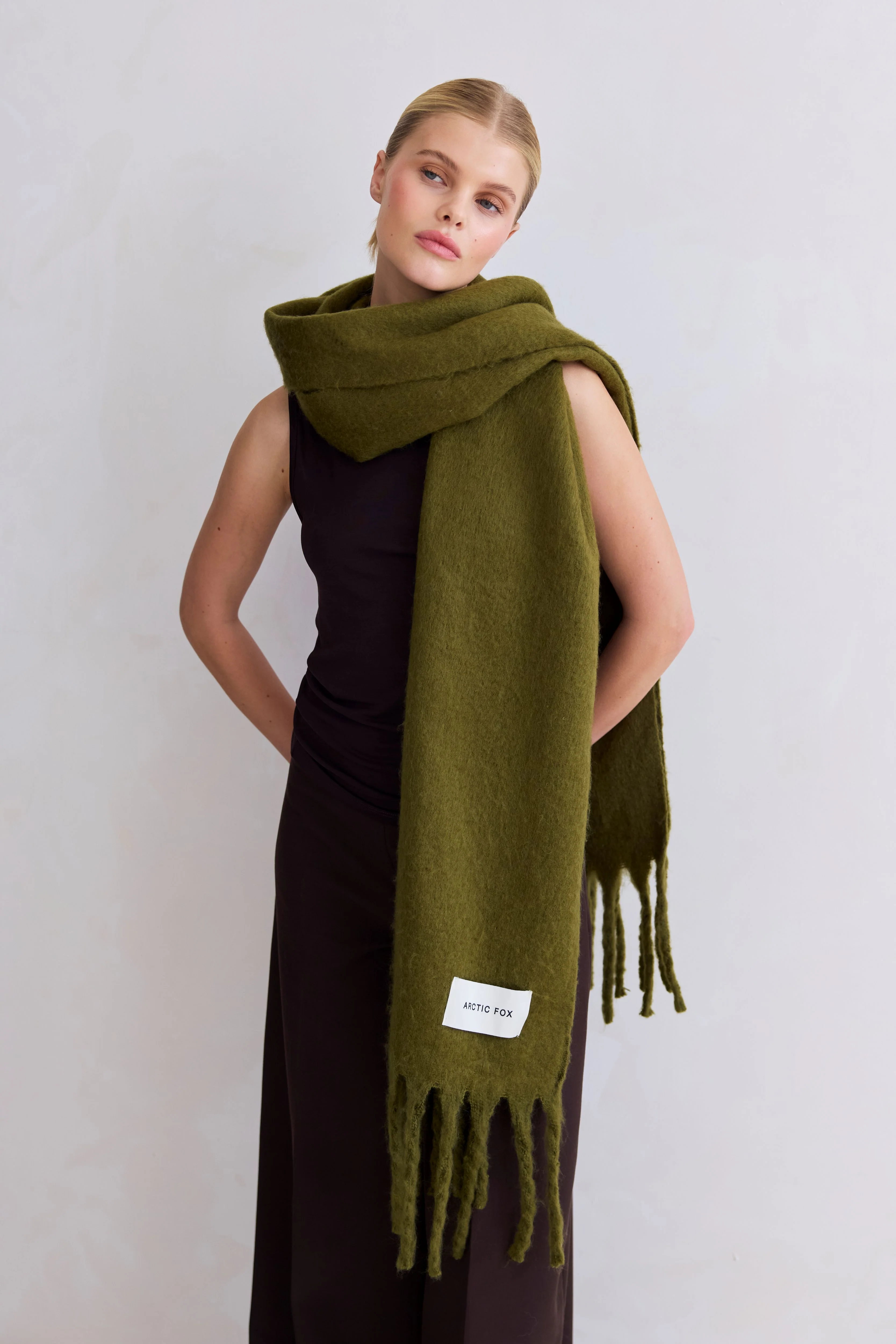 The Reykjavik Scarf - Sea Kelp Green - Image 5