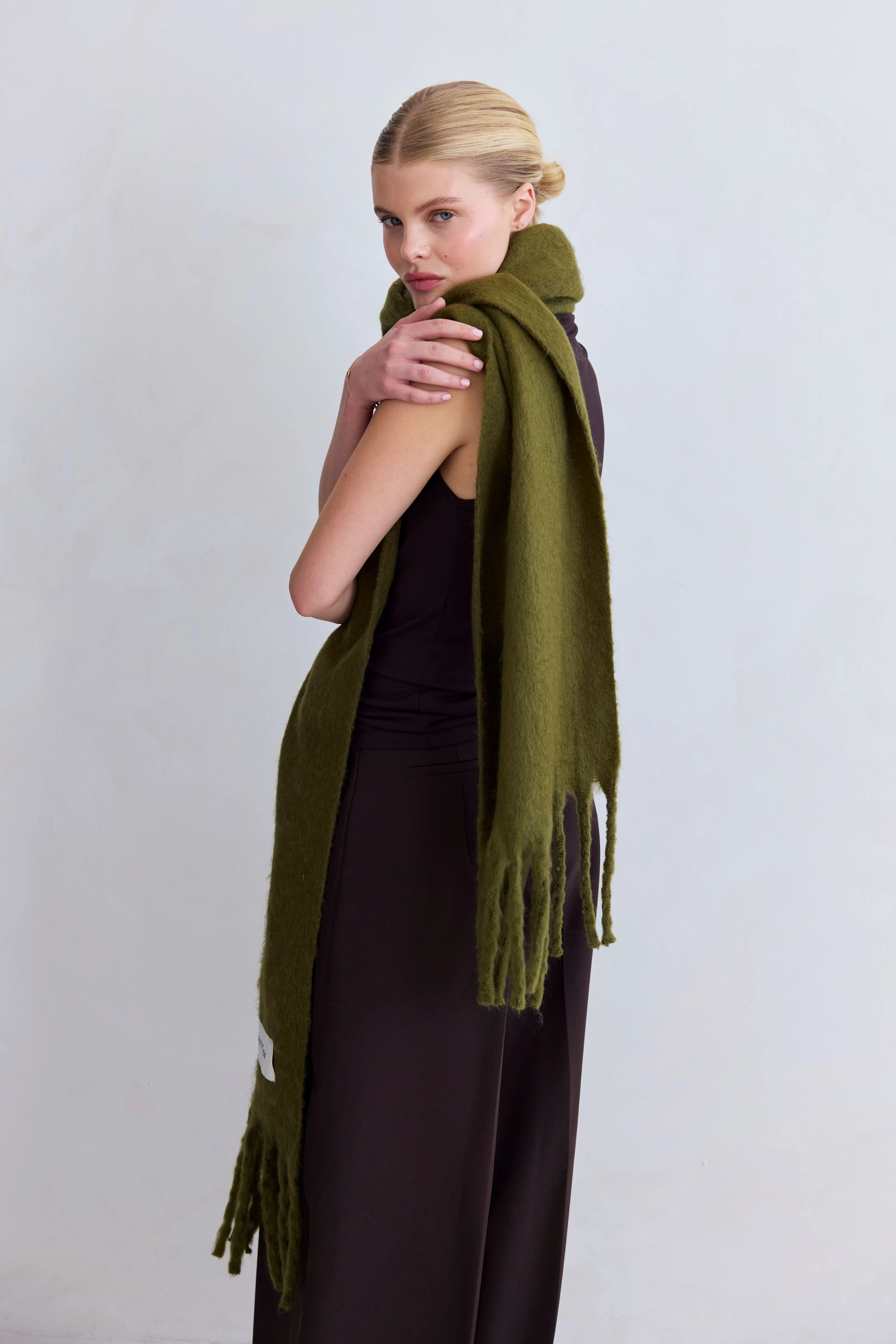 The Reykjavik Scarf - Sea Kelp Green - Image 6
